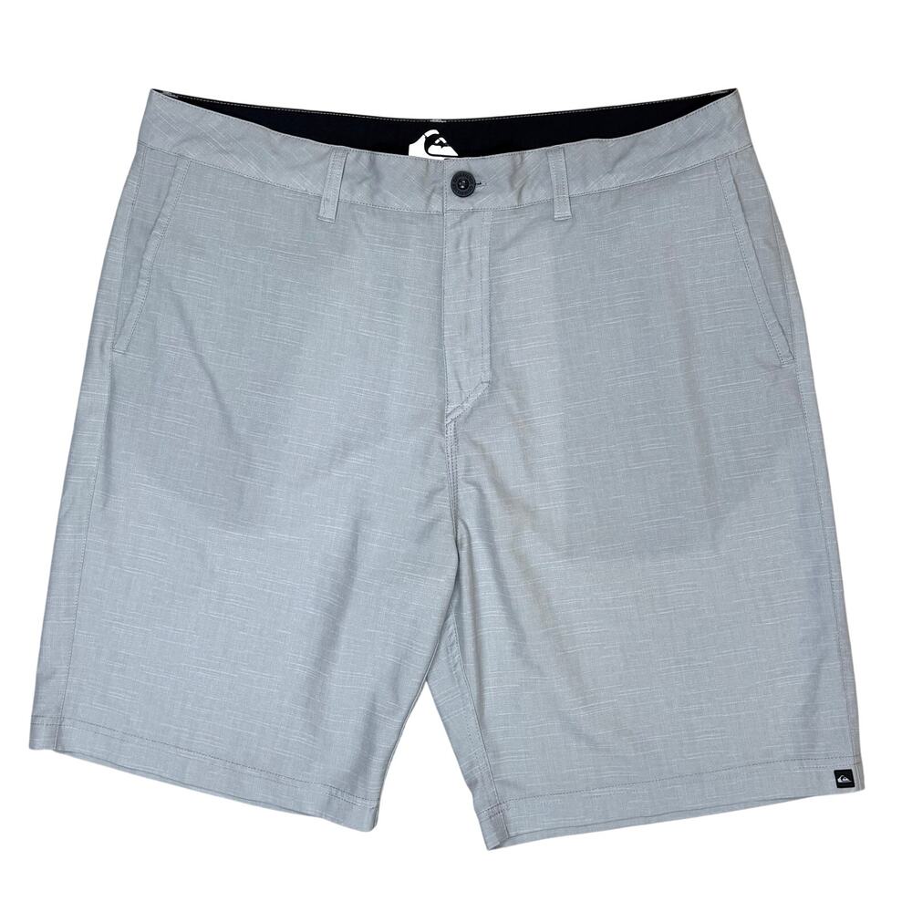 Quicksilver Hybrid Shorts Gray Mens Size 36 Chinos